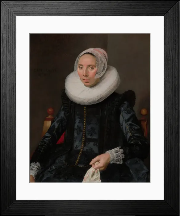 Framed Print : Portrait of a Lady, 1627. Creator: Frans Hals Framed Print : Portrait of a Lady, 1627. Creator: Frans Hals