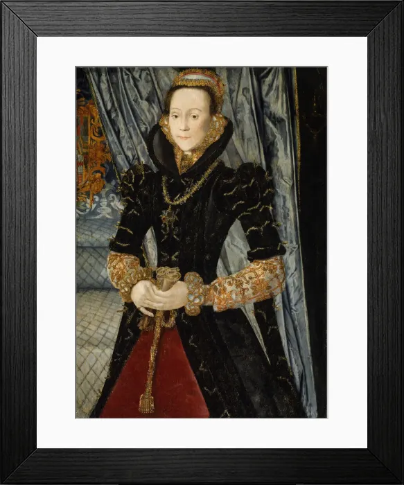 Framed Print : Portrait of a Lady of the Wentworth Family (Probably Jane Cheyne), 1563 Framed Print : Portrait of a Lady of the Wentworth Family (Probably Jane Cheyne), 1563