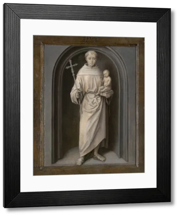 Framed Print : Saint Anthony of Padua, 1485  /  90. Creator: Hans Memling