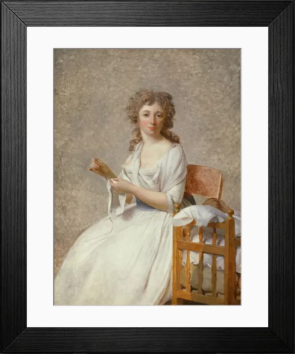 Framed Print : Madame de Pastoret and Her Son, 1791 / 92. Creator: Jacques-Louis David Framed Print : Madame de Pastoret and Her Son, 1791 / 92. Creator: Jacques-Louis David