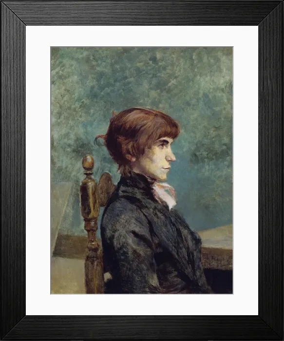 Framed Print : Portrait of Jeanne Wenz, 1886. Creator: Henri de Toulouse-Lautrec Framed Print : Portrait of Jeanne Wenz, 1886. Creator: Henri de Toulouse-Lautrec