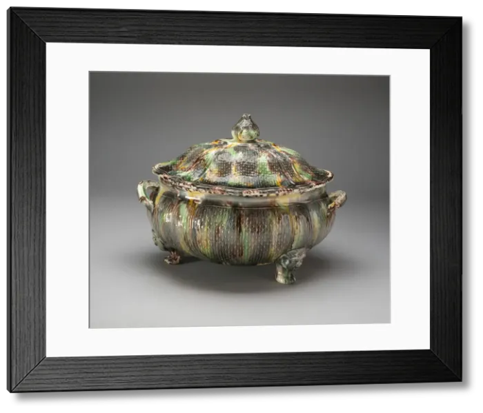 Framed Print : Tureen, Staffordshire, 1750 / 65. Creator: Staffordshire Potteries Framed Print : Tureen, Staffordshire, 1750 / 65. Creator: Staffordshire Potteries