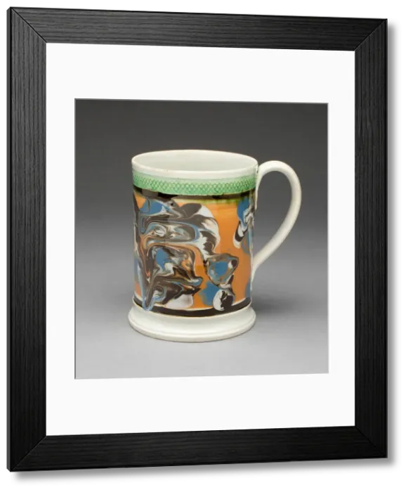 Framed Print : Tankard, Staffordshire, c. 1810. Creator: Staffordshire Potteries Framed Print : Tankard, Staffordshire, c. 1810. Creator: Staffordshire Potteries