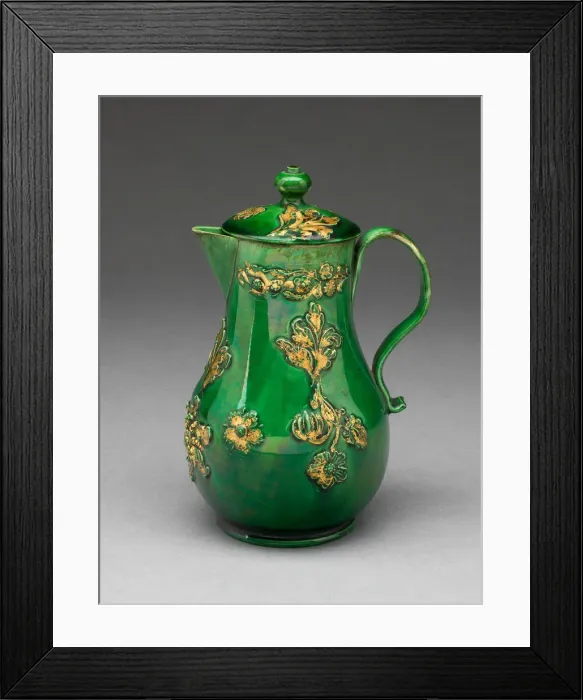 Framed Print : Milk Jug, Staffordshire, 1760 / 75. Creator: Staffordshire Potteries Framed Print : Milk Jug, Staffordshire, 1760 / 75. Creator: Staffordshire Potteries