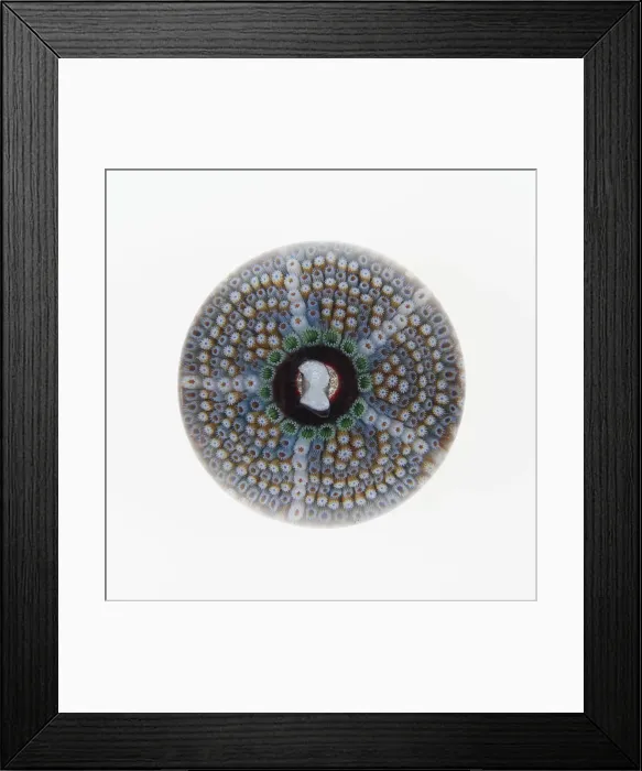 Framed Print : Paperweight, Saint-Louis, 19th century. Creator: Saint-Louis Glassworks Framed Print : Paperweight, Saint-Louis, 19th century. Creator: Saint-Louis Glassworks