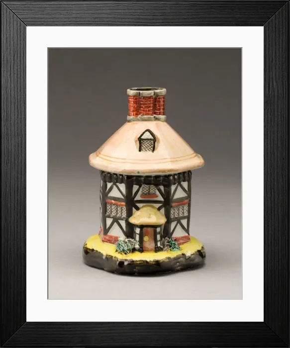 Framed Print : Incense Burner, Staffordshire, c. 1830. Creator: Staffordshire Potteries Framed Print : Incense Burner, Staffordshire, c. 1830. Creator: Staffordshire Potteries