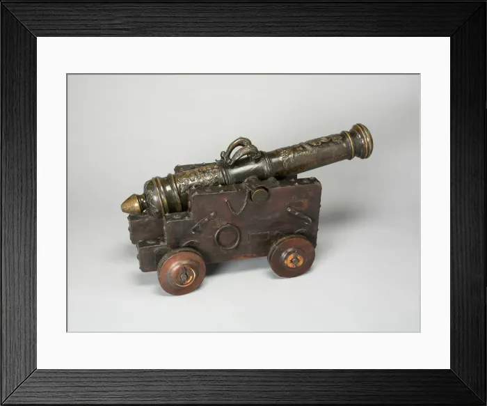 Framed Print : Naval Gun with Carriage, Europe, 1673. Creator: Unknown Framed Print : Naval Gun with Carriage, Europe, 1673. Creator: Unknown