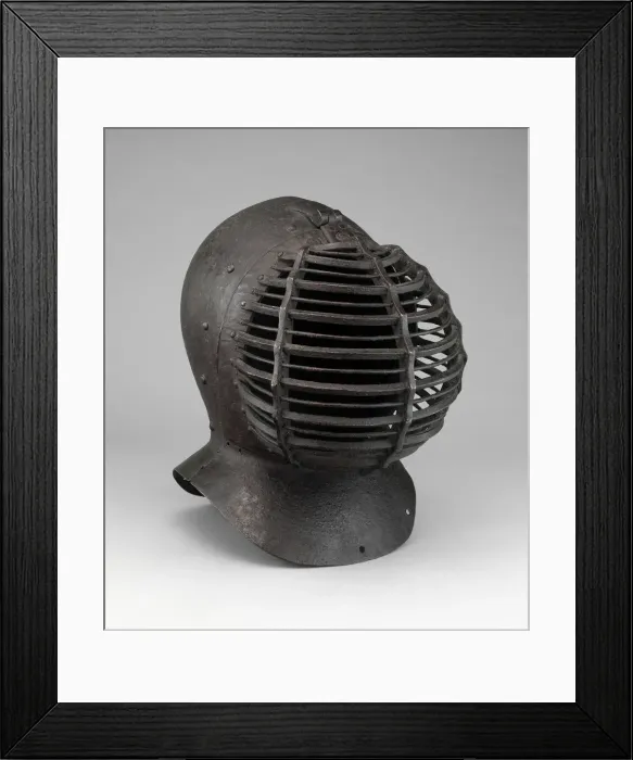 Framed Print : Great Basinet (Kolbenturnierhelm), Germany, mid-19th century in 15th century style Framed Print : Great Basinet (Kolbenturnierhelm), Germany, mid-19th century in 15th century style