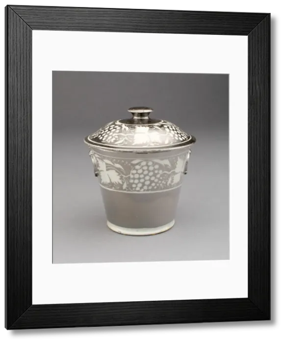 Framed Print : Jar, Staffordshire, c. 1820. Creator: Staffordshire Potteries Framed Print : Jar, Staffordshire, c. 1820. Creator: Staffordshire Potteries
