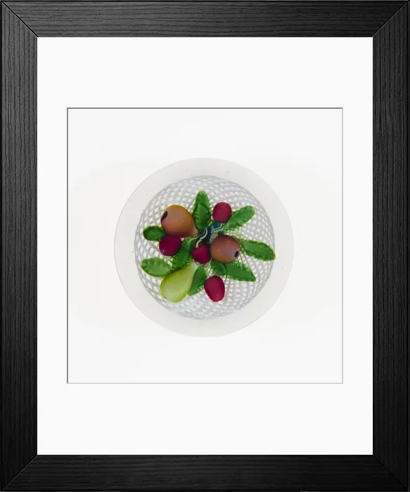 Framed Print : Paperweight, Saint-Louis, c. 1848-55. Creator: Saint-Louis Glassworks Framed Print : Paperweight, Saint-Louis, c. 1848-55. Creator: Saint-Louis Glassworks