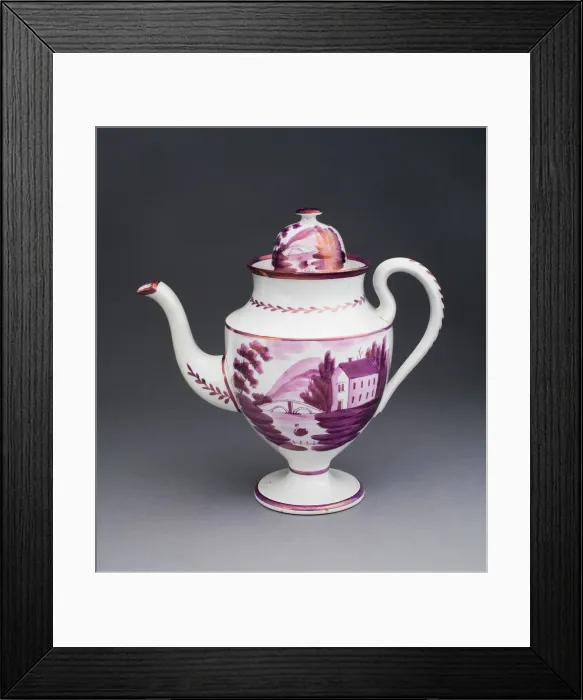 Framed Print : Coffee Pot, Staffordshire, c. 1820. Creator: Staffordshire Potteries Framed Print : Coffee Pot, Staffordshire, c. 1820. Creator: Staffordshire Potteries