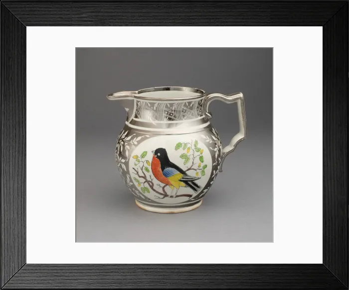 Framed Print : Pitcher, Staffordshire, 1810 / 20. Creator: Staffordshire Potteries Framed Print : Pitcher, Staffordshire, 1810 / 20. Creator: Staffordshire Potteries