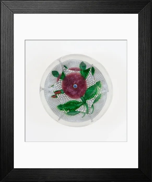 Framed Print : Paperweight, Saint-Louis, c. 1848-55. Creator: Saint-Louis Glassworks Framed Print : Paperweight, Saint-Louis, c. 1848-55. Creator: Saint-Louis Glassworks