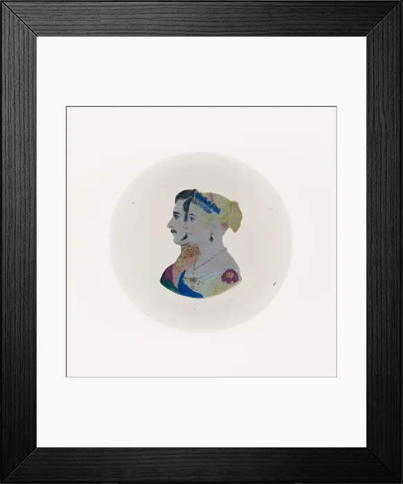 Framed Print : Paperweight, Saint-Louis, 19th century. Creator: Saint-Louis Glassworks Framed Print : Paperweight, Saint-Louis, 19th century. Creator: Saint-Louis Glassworks