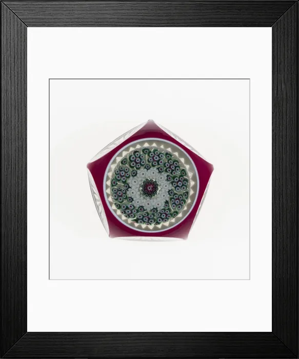 Framed Print : Paperweight, France, c. 1848-55. Creator: Saint-Louis Glassworks Framed Print : Paperweight, France, c. 1848-55. Creator: Saint-Louis Glassworks