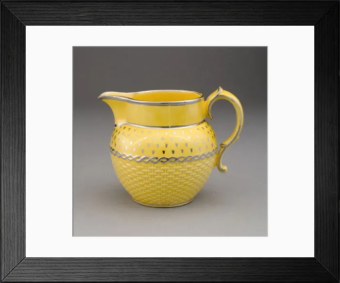 Framed Print : Pitcher, Staffordshire, 1820 / 30. Creator: Staffordshire Potteries Framed Print : Pitcher, Staffordshire, 1820 / 30. Creator: Staffordshire Potteries