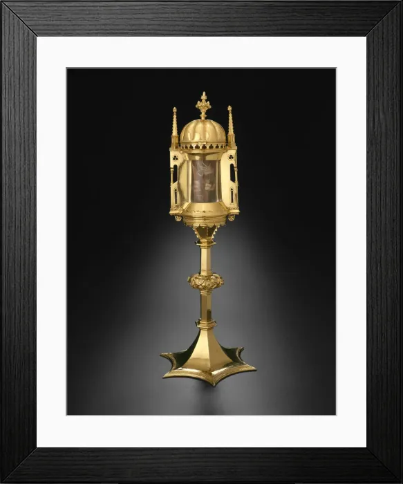 Framed Print : Circular Reliquary with Domed Roof and Relics of Saints Godehard and Bernward, 1375 / 1400 Framed Print : Circular Reliquary with Domed Roof and Relics of Saints Godehard and Bernward, 1375 / 1400