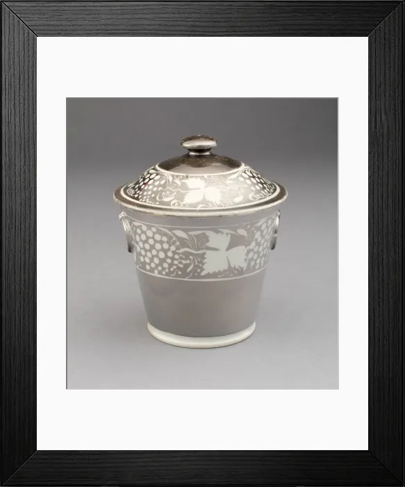 Framed Print : Jar, Staffordshire, 1810 / 20. Creator: Staffordshire Potteries Framed Print : Jar, Staffordshire, 1810 / 20. Creator: Staffordshire Potteries