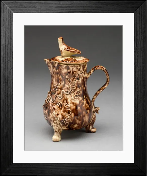 Framed Print : Milk Jug, Staffordshire, 1760 / 70. Creator: Staffordshire Potteries Framed Print : Milk Jug, Staffordshire, 1760 / 70. Creator: Staffordshire Potteries