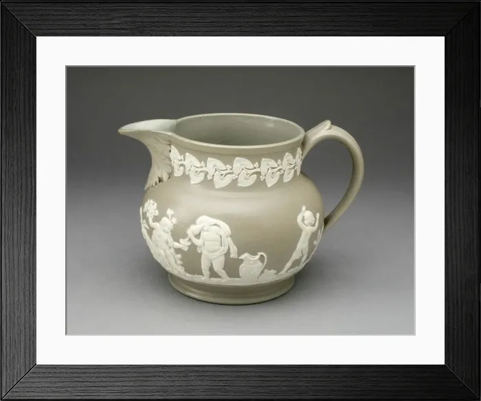 Framed Print : Jug, Staffordshire, c. 1800. Creator: Staffordshire Potteries Framed Print : Jug, Staffordshire, c. 1800. Creator: Staffordshire Potteries