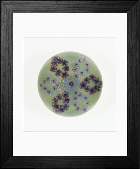 Framed Print : Paperweight, France, c. 1845-60. Creator: Saint-Louis Glassworks Framed Print : Paperweight, France, c. 1845-60. Creator: Saint-Louis Glassworks