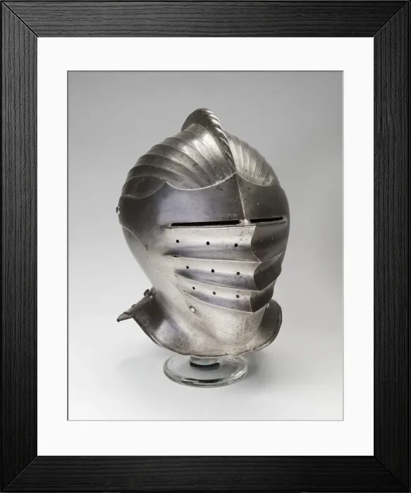 Framed Print : Close Helmet, Nuremberg, c. 1520. Creator: Unknown Framed Print : Close Helmet, Nuremberg, c. 1520. Creator: Unknown