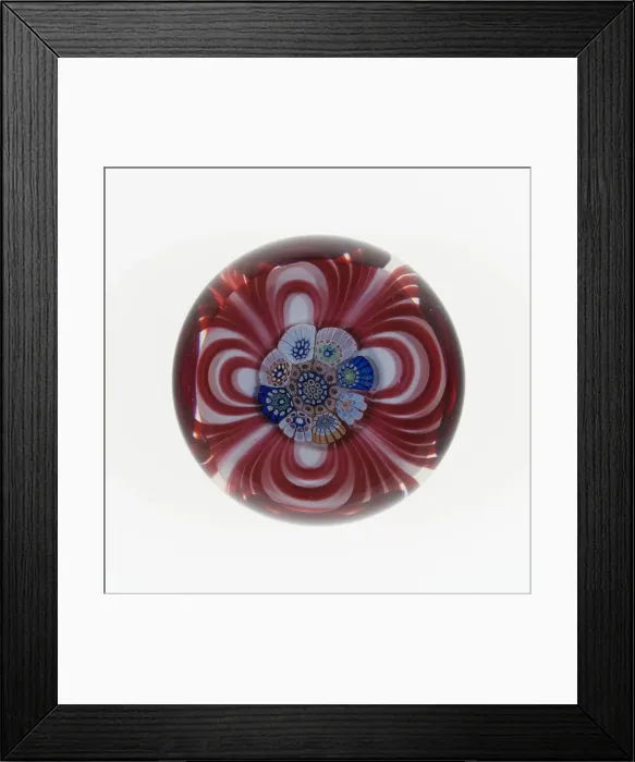 Framed Print : Paperweight, Saint-Louis, c. 1846-55. Creator: Saint-Louis Glassworks Framed Print : Paperweight, Saint-Louis, c. 1846-55. Creator: Saint-Louis Glassworks