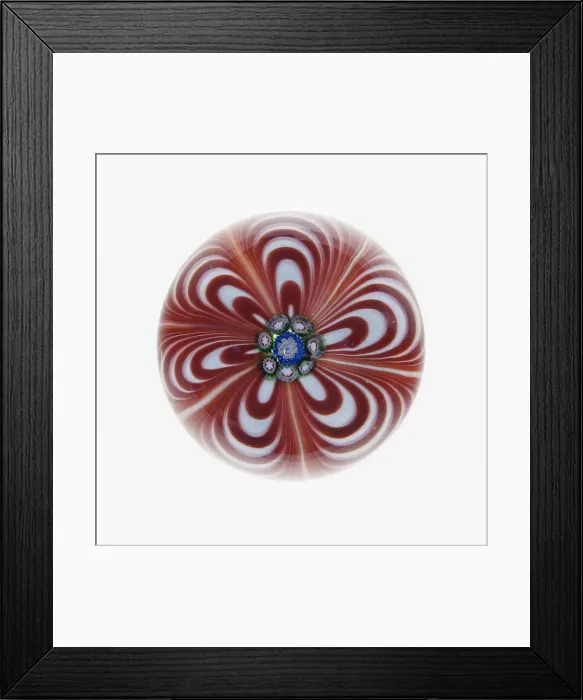 Framed Print : Paperweight, France, c. 1845 / 60. Creator: Saint-Louis Glassworks Framed Print : Paperweight, France, c. 1845 / 60. Creator: Saint-Louis Glassworks