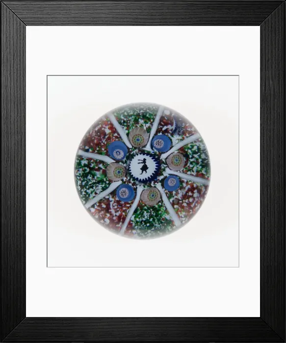 Framed Print : Paperweight, Saint-Louis, c. 1848. Creator: Saint-Louis Glassworks Framed Print : Paperweight, Saint-Louis, c. 1848. Creator: Saint-Louis Glassworks