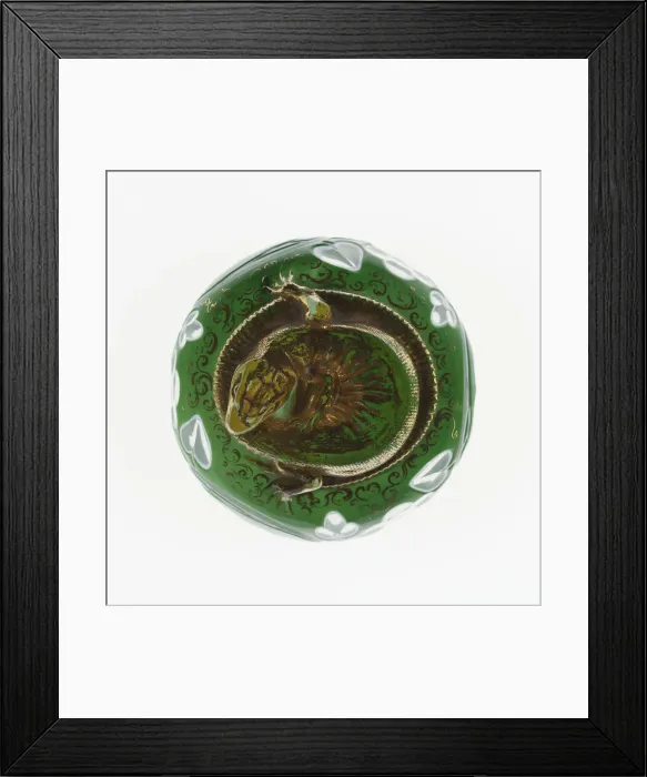 Framed Print : Paperweight, Saint-Louis, c. 1848-55. Creator: Saint-Louis Glassworks Framed Print : Paperweight, Saint-Louis, c. 1848-55. Creator: Saint-Louis Glassworks