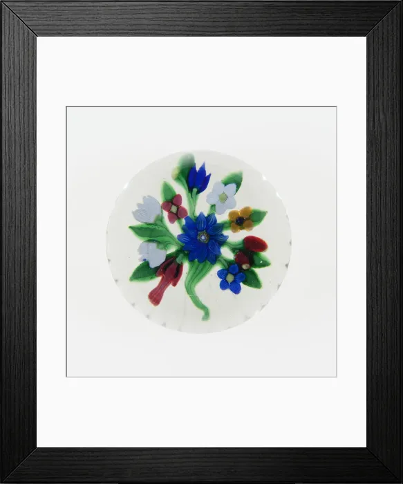 Framed Print : Paperweight, France, c. 1845 / 60. Creator: Saint-Louis Glassworks Framed Print : Paperweight, France, c. 1845 / 60. Creator: Saint-Louis Glassworks