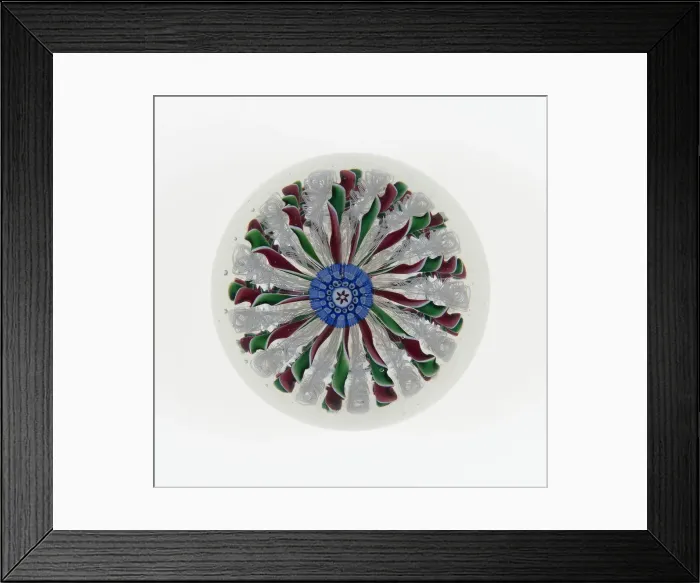Framed Print : Paperweight, Saint-Louis, c. 1845-55. Creator: Saint-Louis Glassworks Framed Print : Paperweight, Saint-Louis, c. 1845-55. Creator: Saint-Louis Glassworks