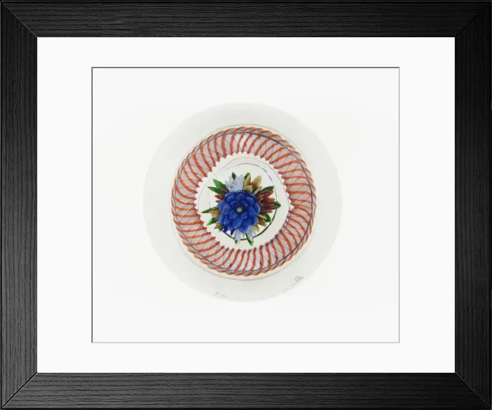 Framed Print : Paperweight, France, c. 1845-60. Creator: Saint-Louis Glassworks Framed Print : Paperweight, France, c. 1845-60. Creator: Saint-Louis Glassworks