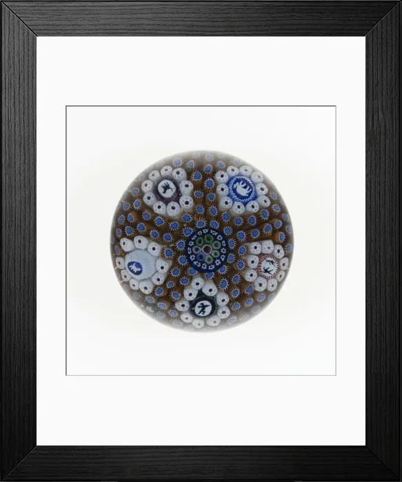Framed Print : Paperweight, France, c. 1845-60. Creator: Saint-Louis Glassworks Framed Print : Paperweight, France, c. 1845-60. Creator: Saint-Louis Glassworks