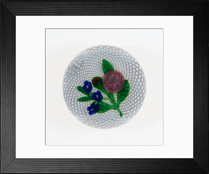 Framed Print : Paperweight, France, c. 1845-60. Creator: Saint-Louis Glassworks Framed Print : Paperweight, France, c. 1845-60. Creator: Saint-Louis Glassworks