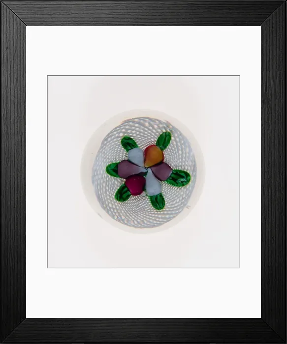Framed Print : Paperweight, France, c. 1845-60. Creator: Saint-Louis Glassworks Framed Print : Paperweight, France, c. 1845-60. Creator: Saint-Louis Glassworks