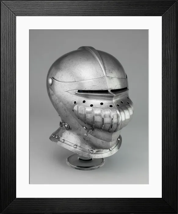Framed Print : Close Helmet, Southern Germany, 1510 / 20. Creator: Unknown Framed Print : Close Helmet, Southern Germany, 1510 / 20. Creator: Unknown