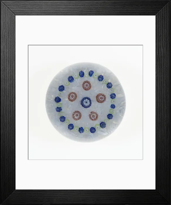 Framed Print : Paperweight, France, c. 1845-60. Creator: Saint-Louis Glassworks Framed Print : Paperweight, France, c. 1845-60. Creator: Saint-Louis Glassworks