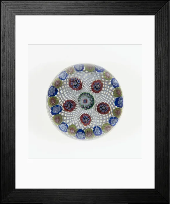 Framed Print : Paperweight, Saint-Louis, c. 1845-55. Creator: Saint-Louis Glassworks Framed Print : Paperweight, Saint-Louis, c. 1845-55. Creator: Saint-Louis Glassworks