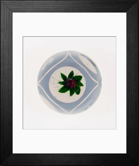Framed Print : Paperweight, France, 19th century. Creator: Saint-Louis Glassworks Framed Print : Paperweight, France, 19th century. Creator: Saint-Louis Glassworks