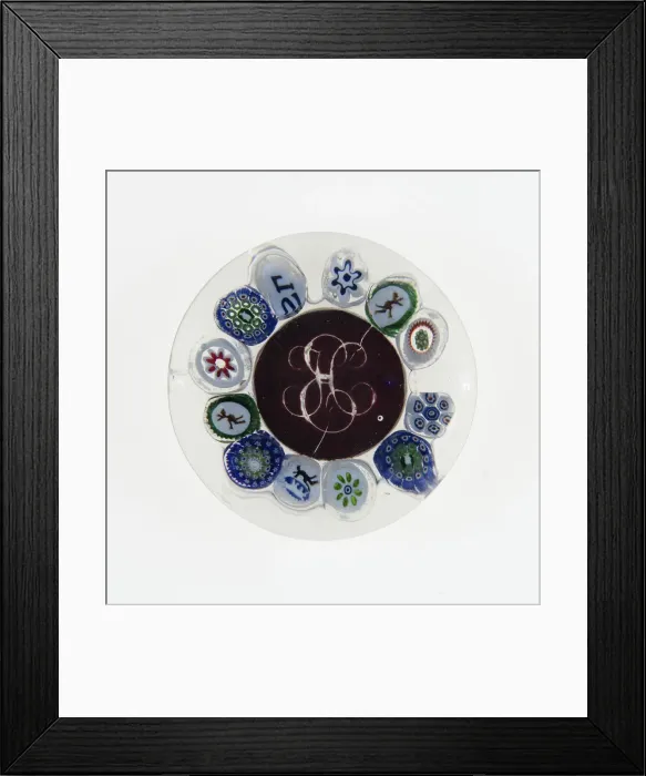 Framed Print : Paperweight, France, c. 1845-60. Creator: Saint-Louis Glassworks Framed Print : Paperweight, France, c. 1845-60. Creator: Saint-Louis Glassworks