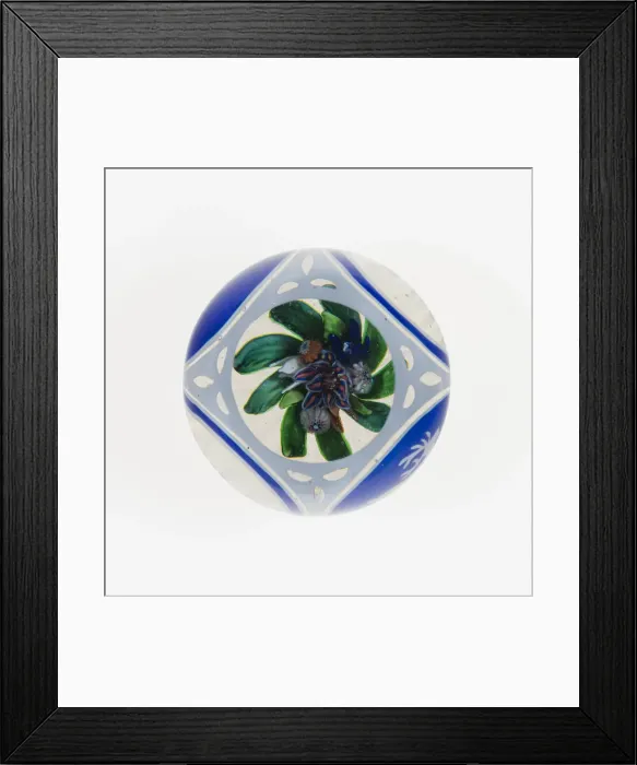 Framed Print : Paperweight, France, c. 1845-60. Creator: Saint-Louis Glassworks Framed Print : Paperweight, France, c. 1845-60. Creator: Saint-Louis Glassworks