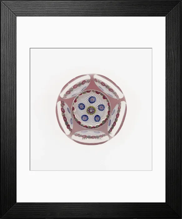 Framed Print : Paperweight, France, c. 1845-60. Creator: Saint-Louis Glassworks Framed Print : Paperweight, France, c. 1845-60. Creator: Saint-Louis Glassworks