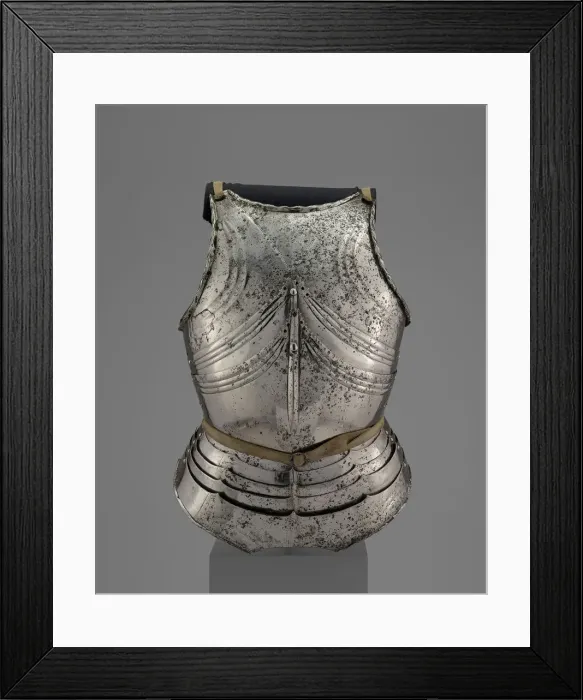 Framed Print : Cuirass (Breastplate and Backplate) in the Late Gothic Style, Germany, c. 1480 Framed Print : Cuirass (Breastplate and Backplate) in the Late Gothic Style, Germany, c. 1480