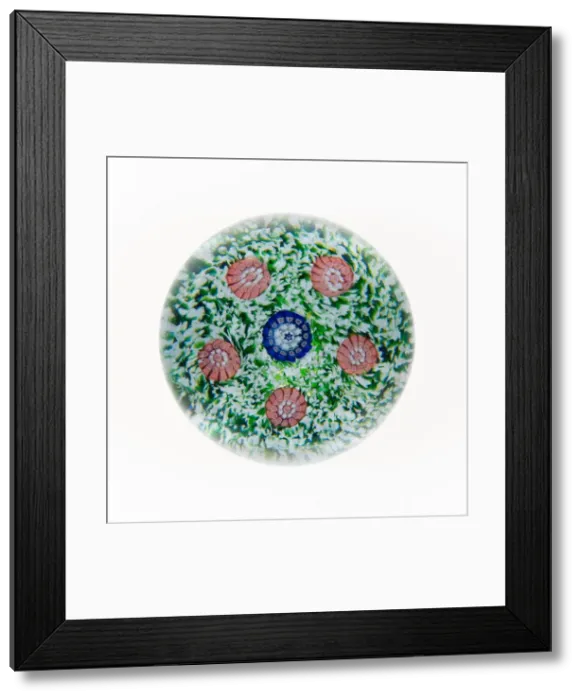Framed Print : Paperweight, Münzthal, 19th century. Creator: Saint-Louis Glassworks Framed Print : Paperweight, Münzthal, 19th century. Creator: Saint-Louis Glassworks