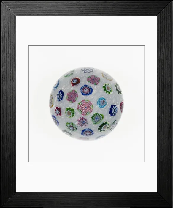 Framed Print : Paperweight, France, c. 1845-60. Creator: Saint-Louis Glassworks Framed Print : Paperweight, France, c. 1845-60. Creator: Saint-Louis Glassworks