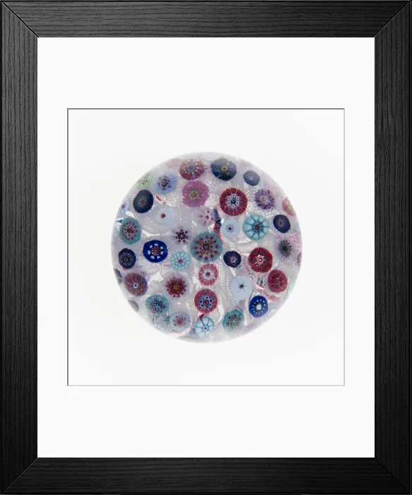 Framed Print : Paperweight, France, c. 1845-55. Creator: Saint-Louis Glassworks Framed Print : Paperweight, France, c. 1845-55. Creator: Saint-Louis Glassworks