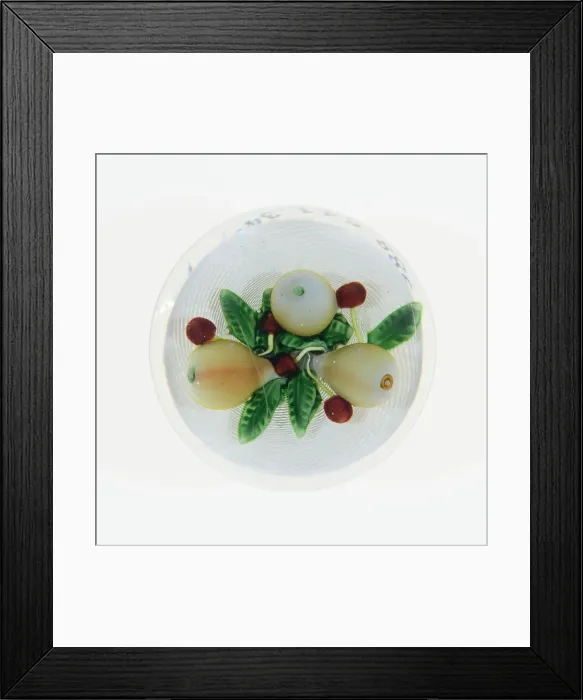 Framed Print : Paperweight, France, c. 1845-60. Creator: Saint-Louis Glassworks Framed Print : Paperweight, France, c. 1845-60. Creator: Saint-Louis Glassworks