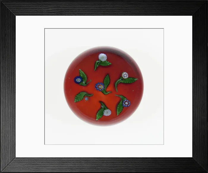 Framed Print : Paperweight, , c. 1845-1860. Creator: Saint-Louis Glassworks Framed Print : Paperweight, , c. 1845-1860. Creator: Saint-Louis Glassworks