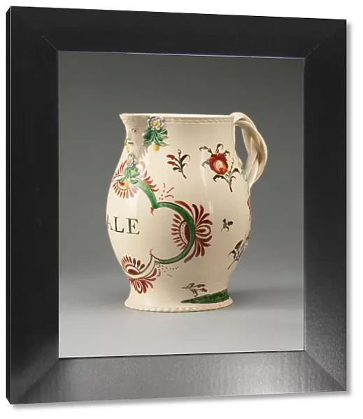 Ale Jug, Staffordshire, c. 1780. Creator: Staffordshire Potteries